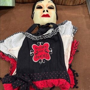 Unique Vintage Red and Black Kids Costume
